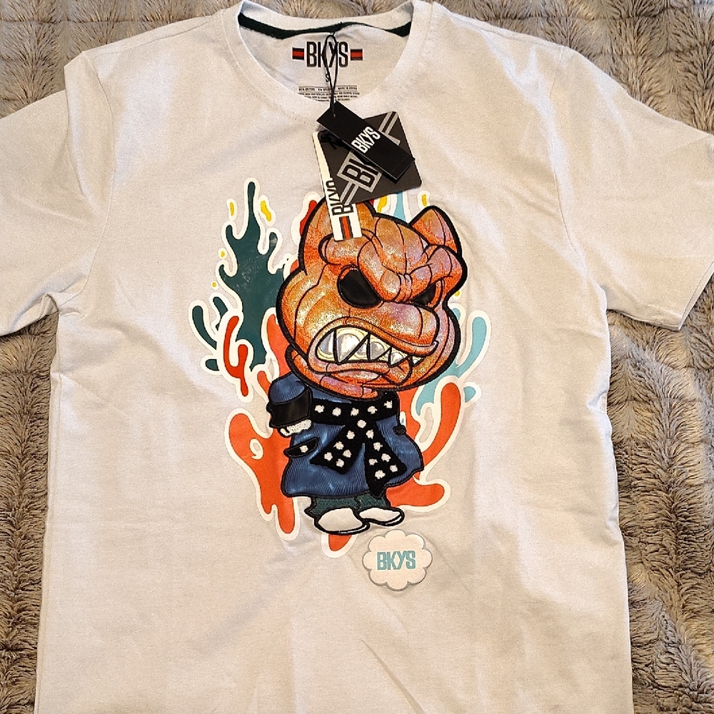 BKYS White Graphic Tee - Short Sleeve